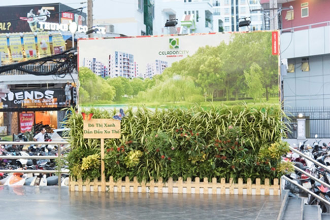 Celadon City mang thiết kế xanh vào billboard quảng cáo